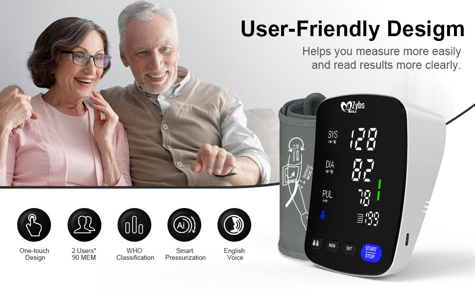 ZYBS Blood Pressure Monitor — User Friendly Design