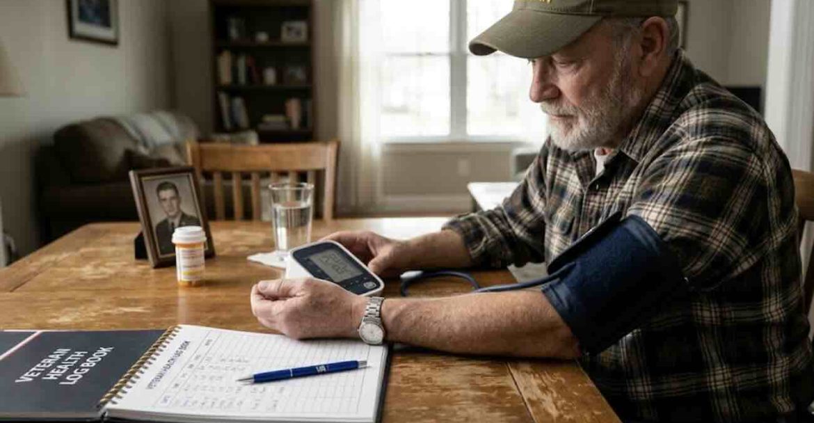 Blood pressure monitoring by veteran